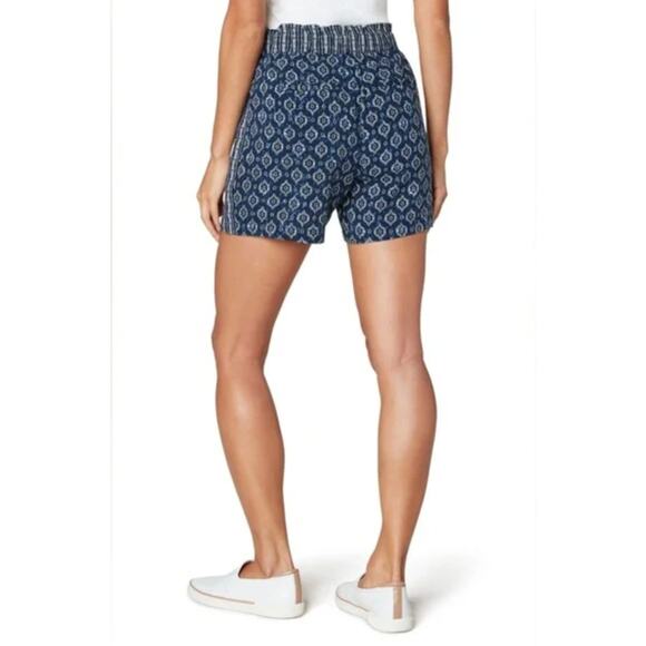 Liverpool Paper Bag Tie Front Porkchop Short Size 4/27 Casual Summer Vacation - Picture 3 of 13